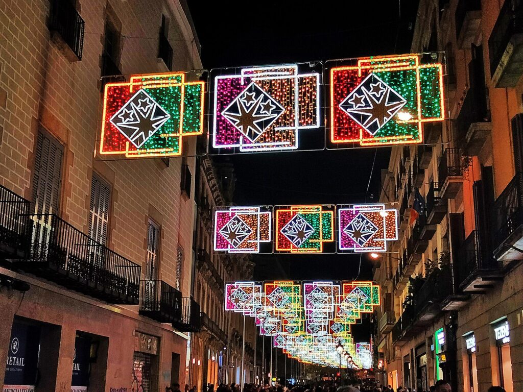 1440px-215_Avinguda_del_Portal_de_lAngel_Barcelona_il·luminacio_nadalenca-1024x768 🗓 Feriados na Espanha 2026: datas, tradições e dicas para viajar melhor