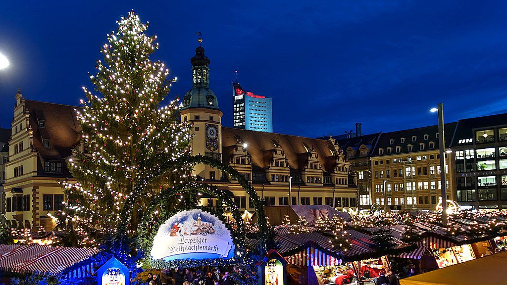 Leipzig-Mercado-de-Natal 🎄 Mercados de Natal na Alemanha – Os 12 Mais Incríveis para Visitar em 2025 🎅
